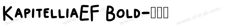 KapitelliaEF Bold字体转换